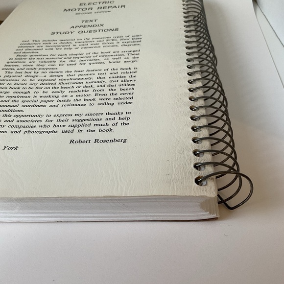 ๐ Electric Motor Repair, Second Edition by Robert Rosenberg, Spiral Bound, 1970 - Picture 15 of 17